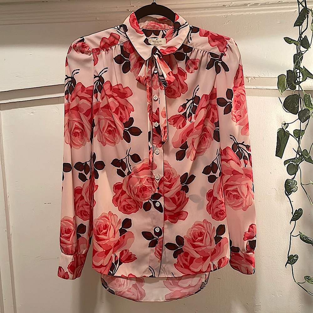 Kate Spade Rambling Roses Blouse